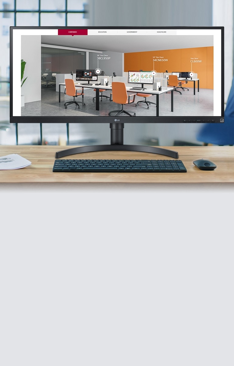 Digital Showroom where 360 degree views of LG IT Products are seen